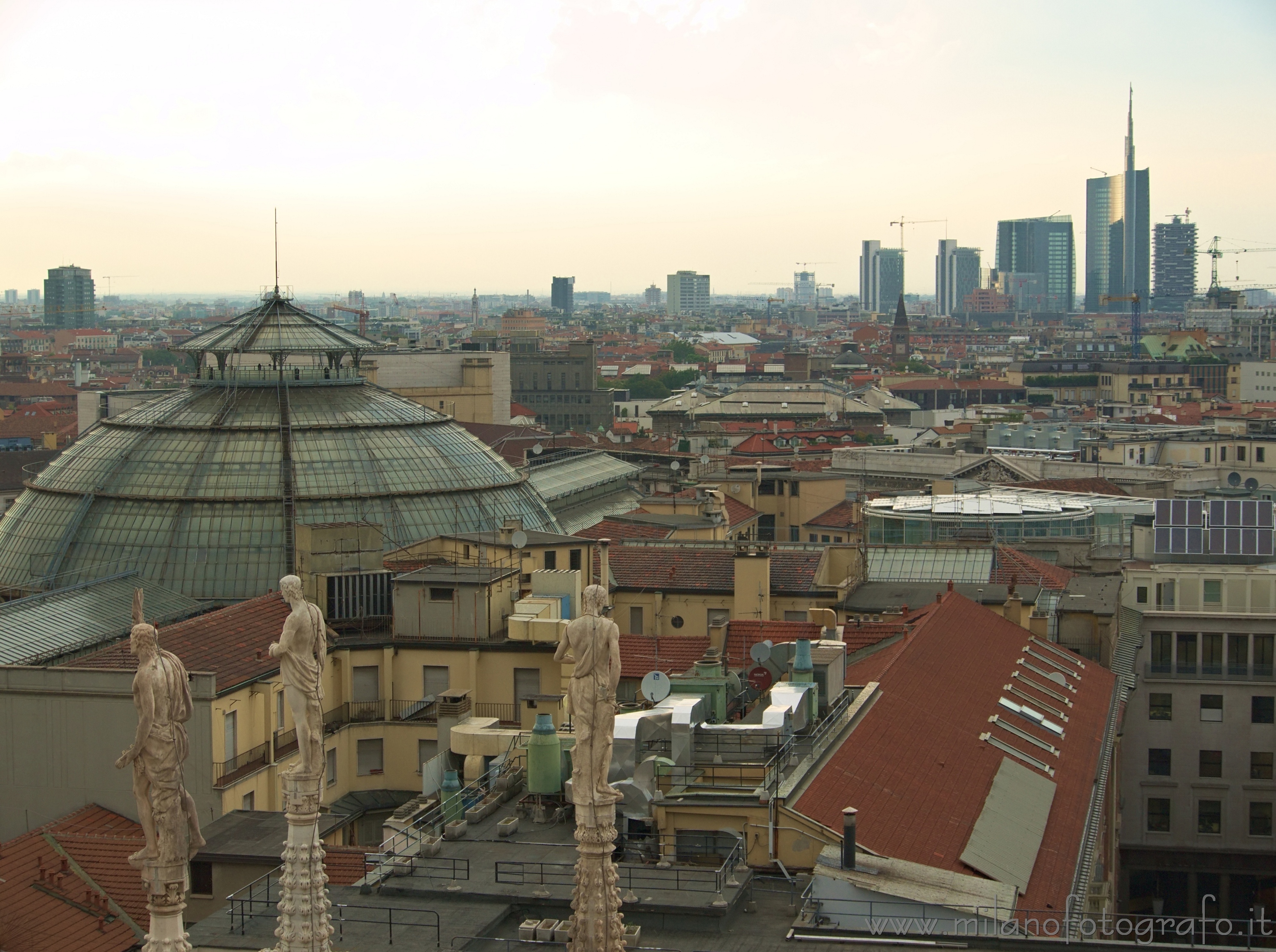 Milan (Italy) - View over the city from the roof of the Duomo